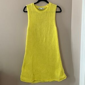 ZARA Yellow Knit Dress